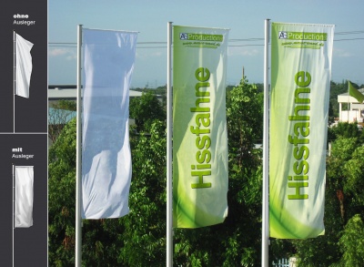 Hissfahne mit/ohne Hohlsaum 150 x 300 cm