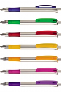 Kugelschreiber FESTO SILVER ab 500 Stk., Werbekugelschreiber mit 1-Seitigem Werbedruck