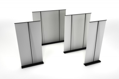 Roll Up Exklusiv Schwarz 200 cm Breit inkl. Druck