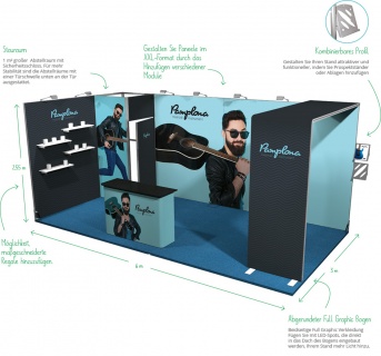 Messestand Modular 18 qm London