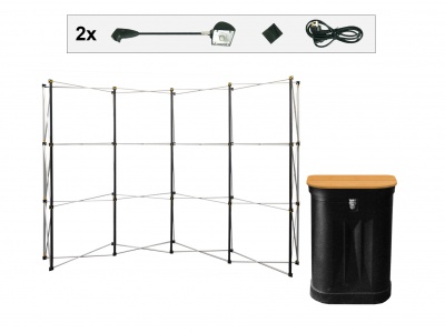 Faltdisplay 4x3 Gebogen
