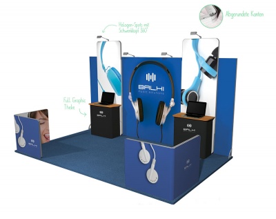 Messestand Modular 15 qm Balhi