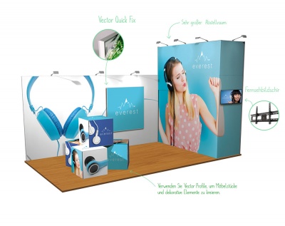 Messestand Modular 18 qm Everest