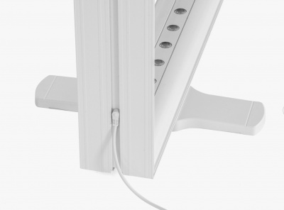 LED Messestand 3x3 mit Theke und Dach