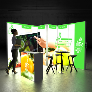 LED Messestand Pixlip GO STAND CL3030