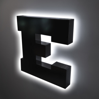 3D LED Buchstaben Profil 3 Rückleuchter