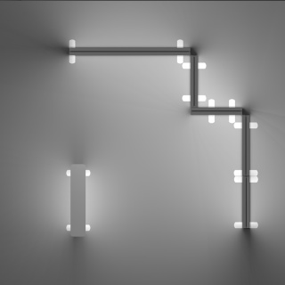Mobiler LED Messestand mit Theke Sego 09
