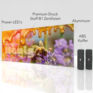 BIG proLEDs Messewand, Messestand Modul 600 cm Breit