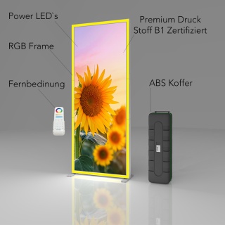 LED Lightframe proLEDs Messewand, Messestand Modul 100cm Breit