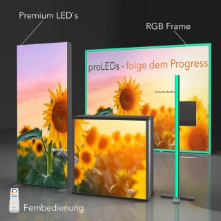 Mobiler LED Messestand Set03