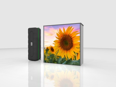 LED Messestand proLeds mit LED Theke_01