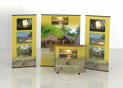 DELUXE MESSESTAND XL inkl. Lampen