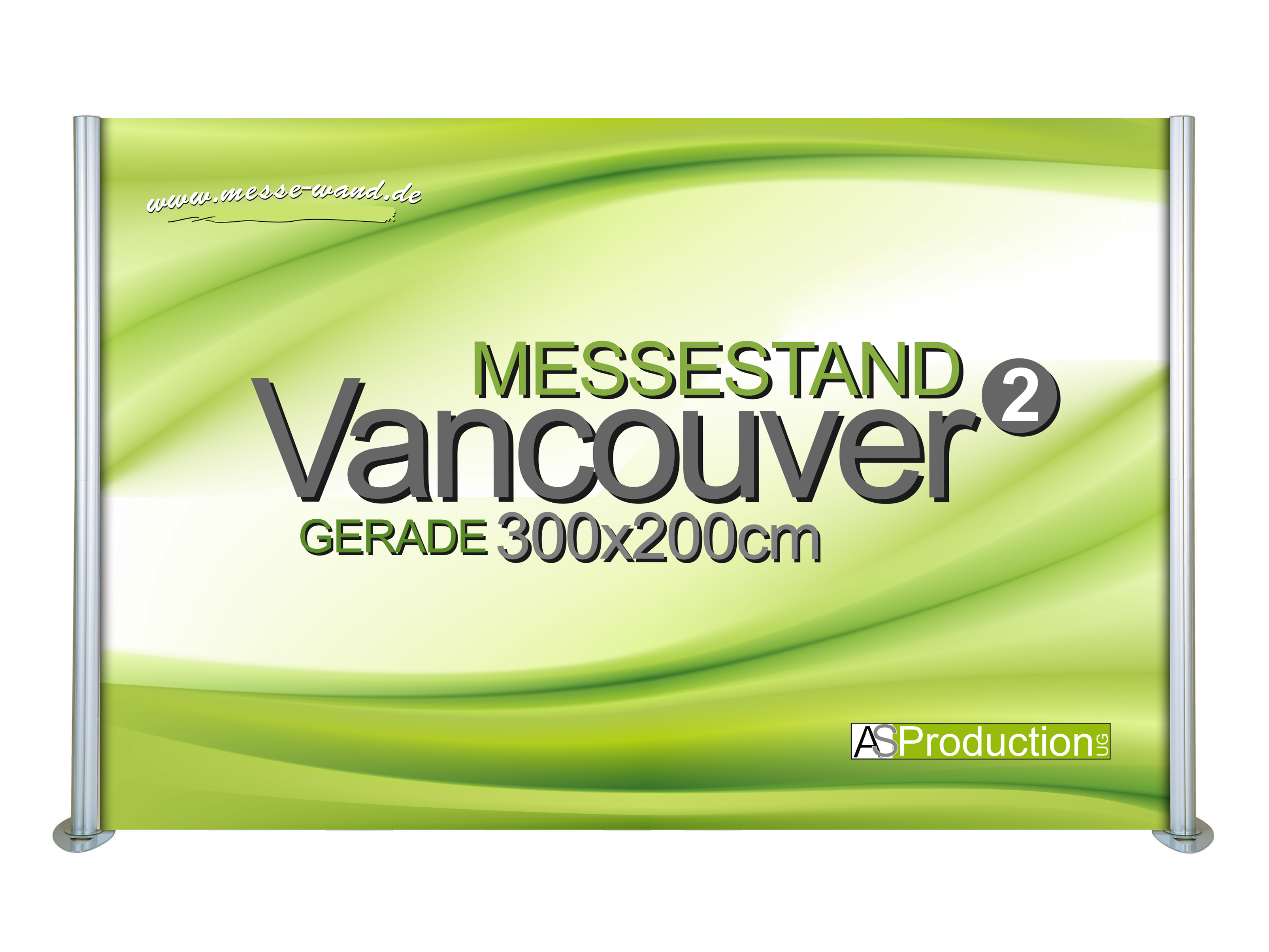 Messestand Vancouver 2 Gerade 300 x 200 cm