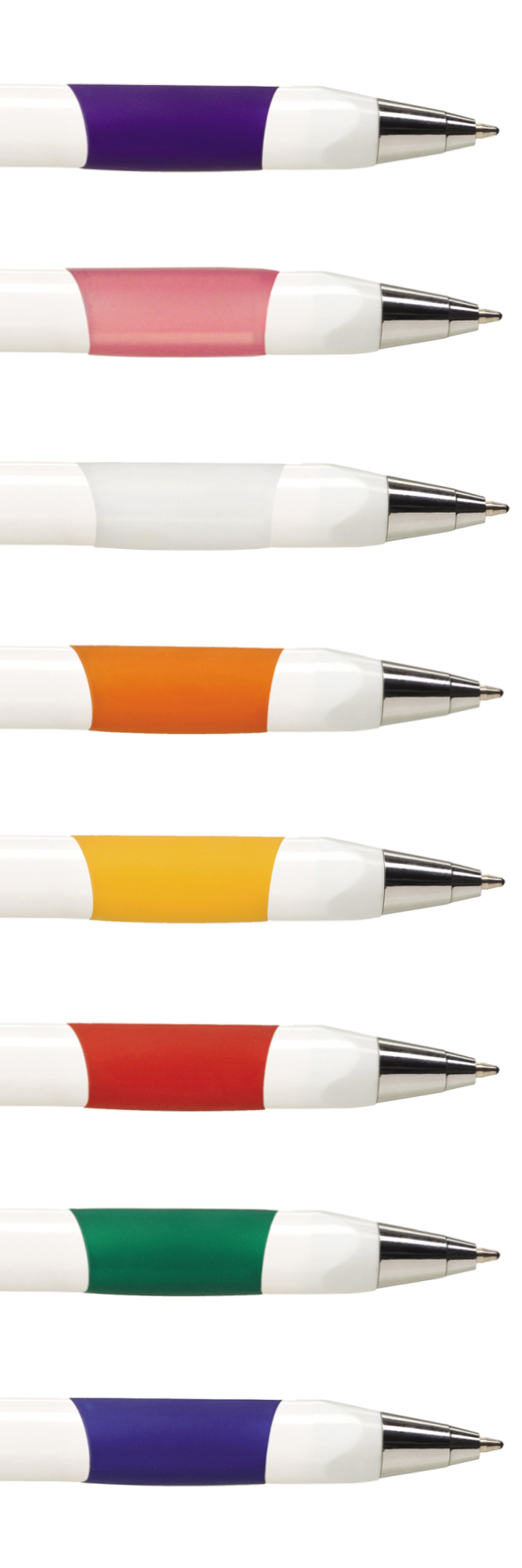 Kugelschreiber EVE WHITE ab 500 Stk., Werbekugelschreiber mit 1-Seitigem Werbedruck