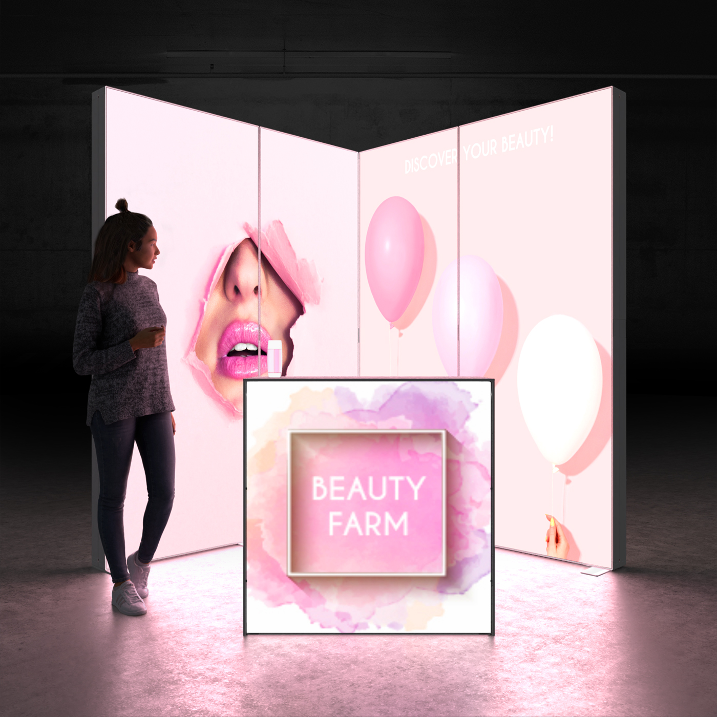 LED Messestand mit ThekePixlip Go EL2020