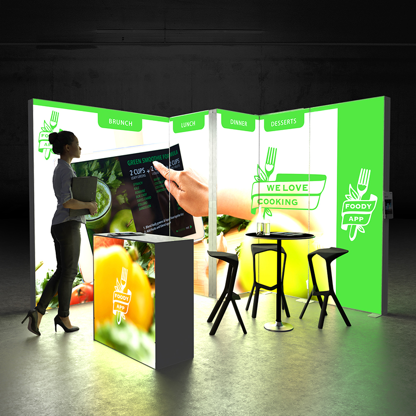 LED Messestand  Pixlip GO STAND CL3030