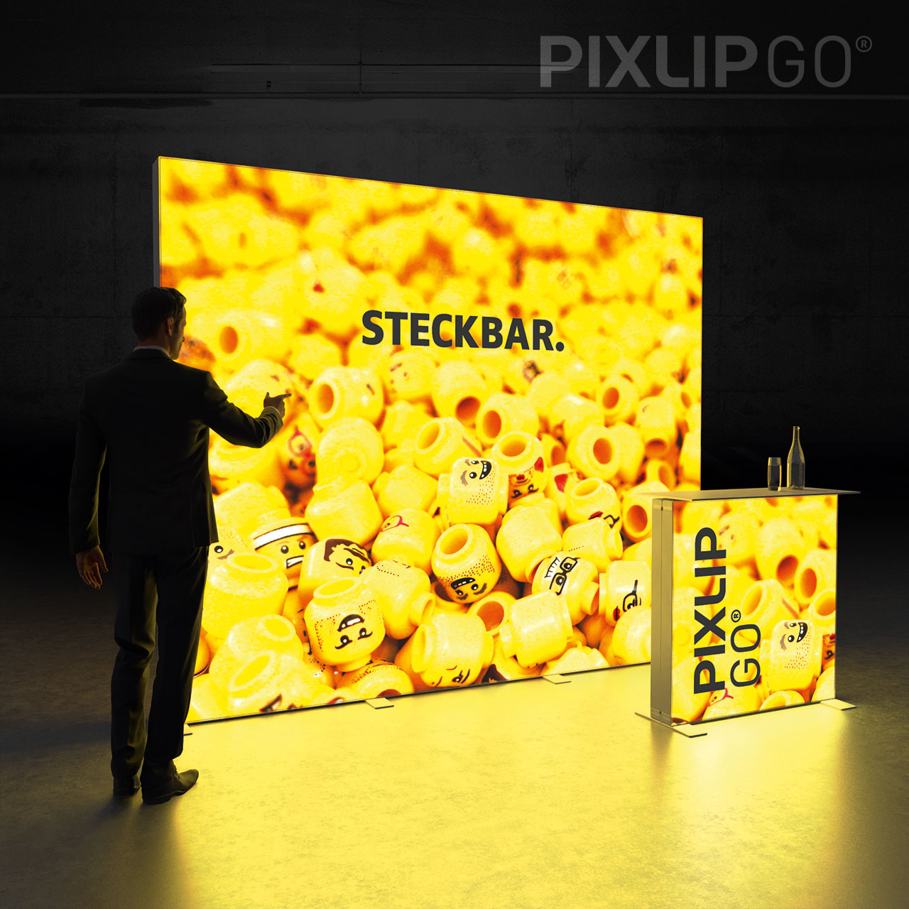 LED Messestand Pixlip GO STAND HS30