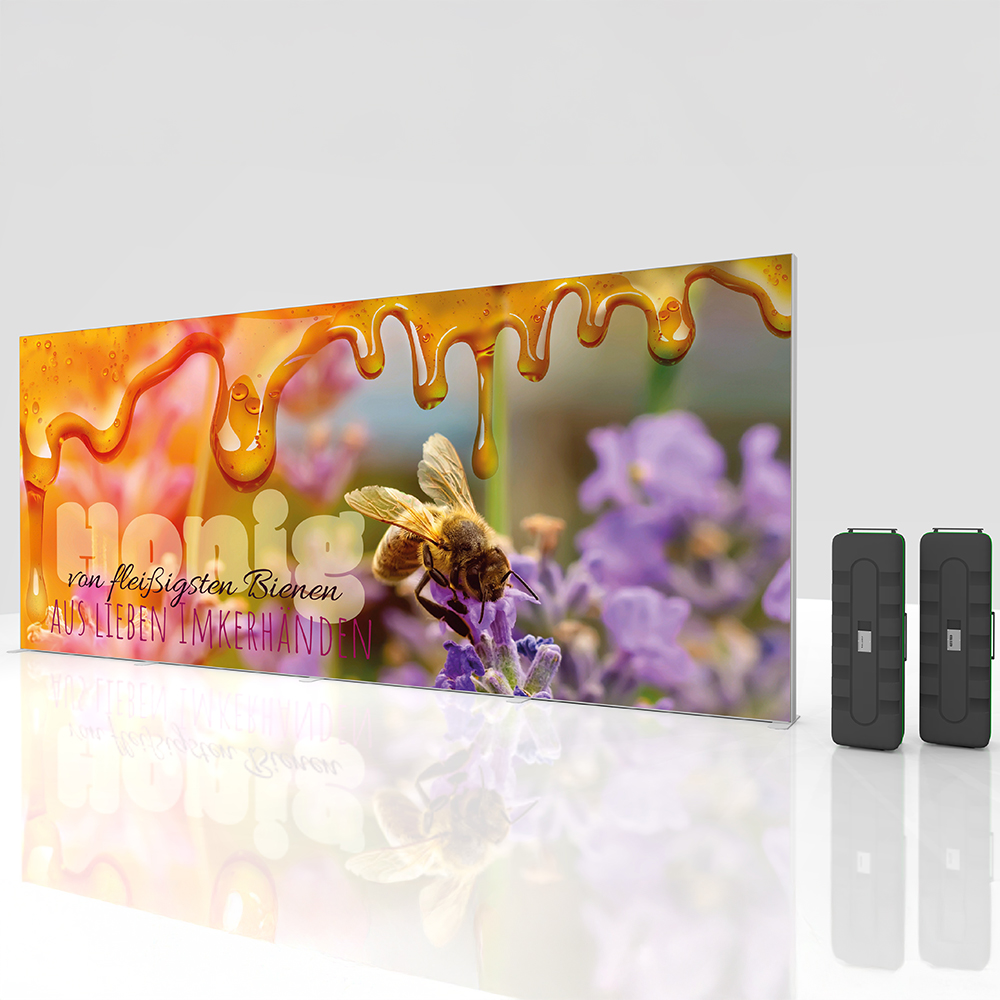 BIG proLEDs Messewand, Messestand Modul 600 cm Breit
