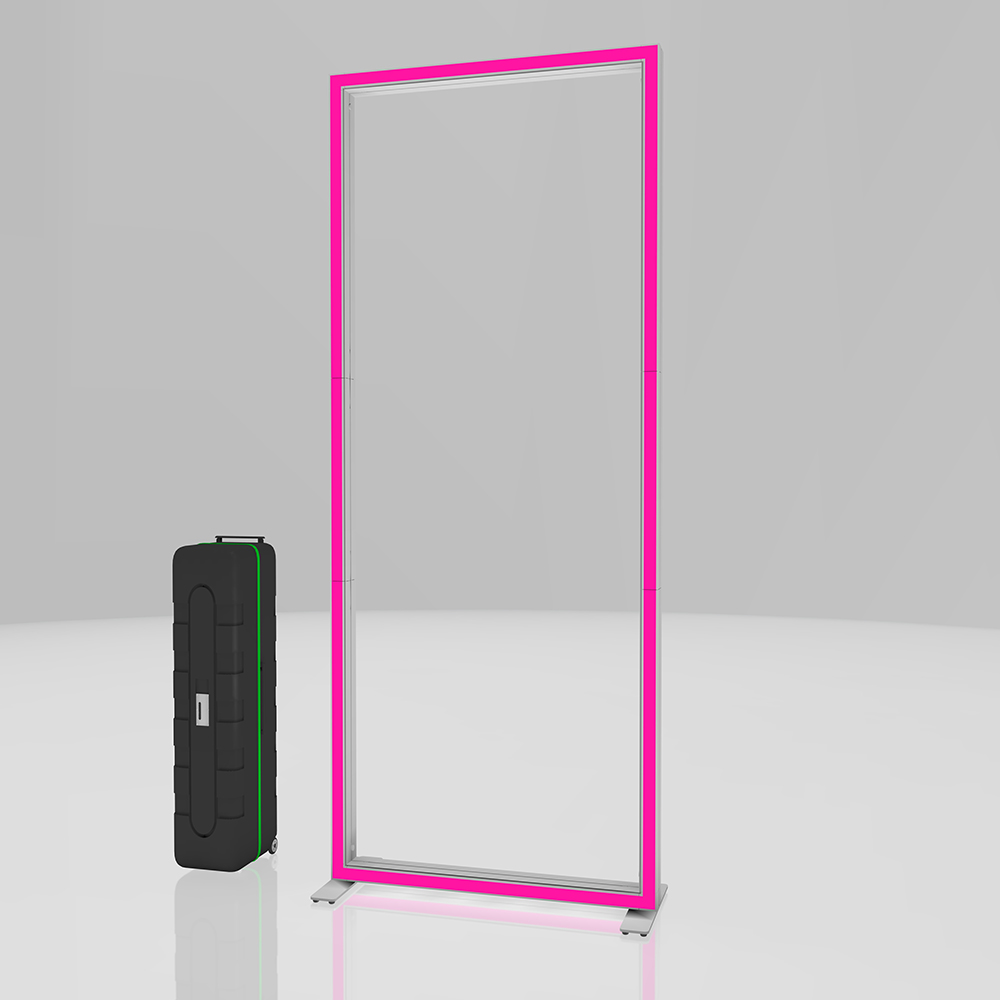 RGB Lightframe proLEDs Messewand, Messestand Modul 100cm Breit