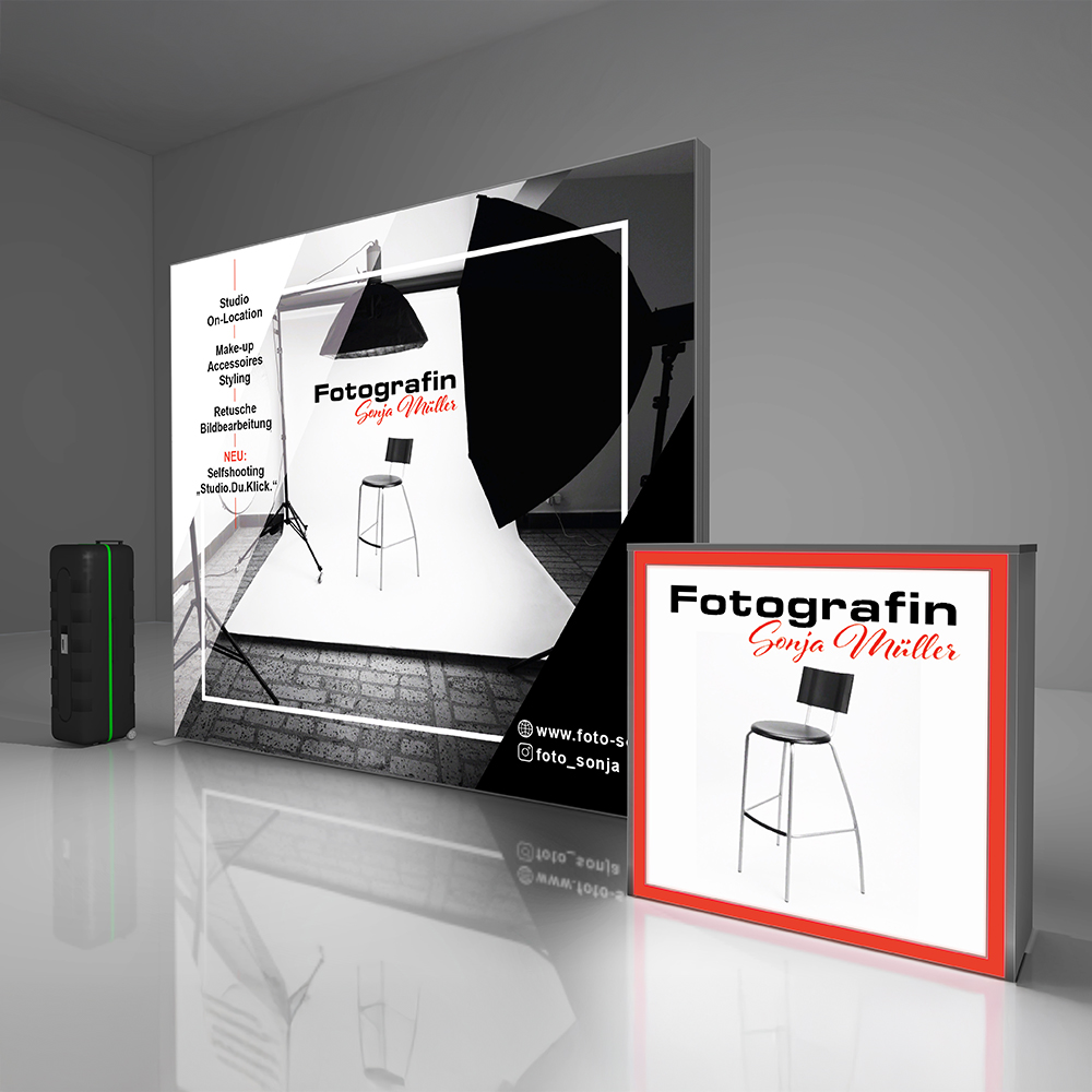 Mobiler LED Messestand 300 cm