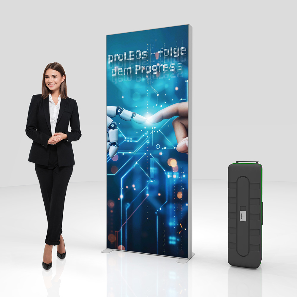 BIG proLEDs Messewand, Messestand Modul 100cm Breit