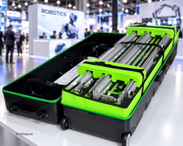 Mobiler LED Messestand Big proLed mit LED Theke 200cm