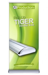 Roll Up Tiger Double Side inkl. Druck