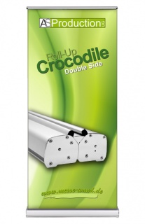 Roll Up Crocodile Double Side inkl. Druck