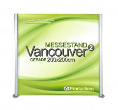 Messestand Promotion Wand Vancouver  Gerade 200 x 200 cm