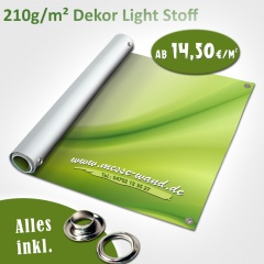 Druck auf Dekor Light Stoff 210g/qm