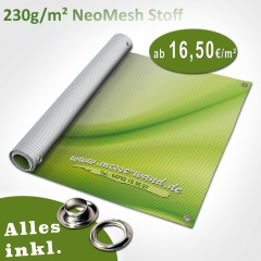 Druck auf NeoMesh Stoff 230g/qm