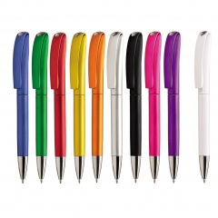 Kugelschreiber INES SOLID / WHITE ab 50 Stk., Werbekugelschreiber mit 1-Seitigem Werbedruck