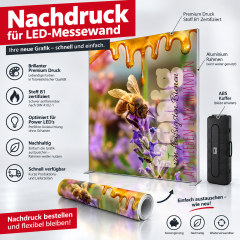 Nachdruck für LED-Messewände & LED-Messestände